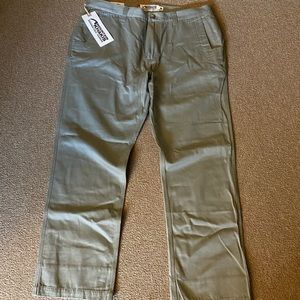 Mountain Khakis Mens Olive Pants. Slim Fit. 38x30